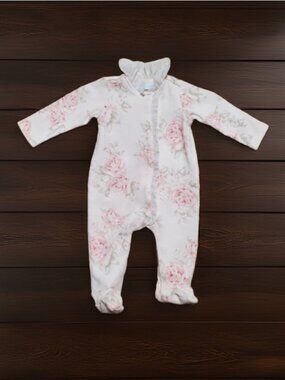 Edgehill Collection Floral Footed Romper Size 3m